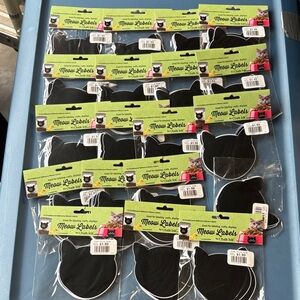 Black Cat-Shaped Chalkboard Labels